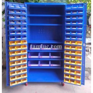 Tủ dụng cụ kết hợp bảng treo, khay đựng vật tư nhỏ và lớn